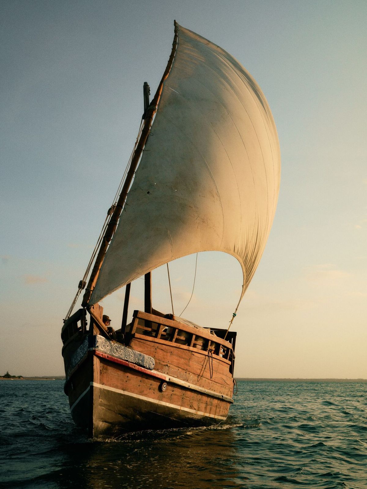 The dhow at sea