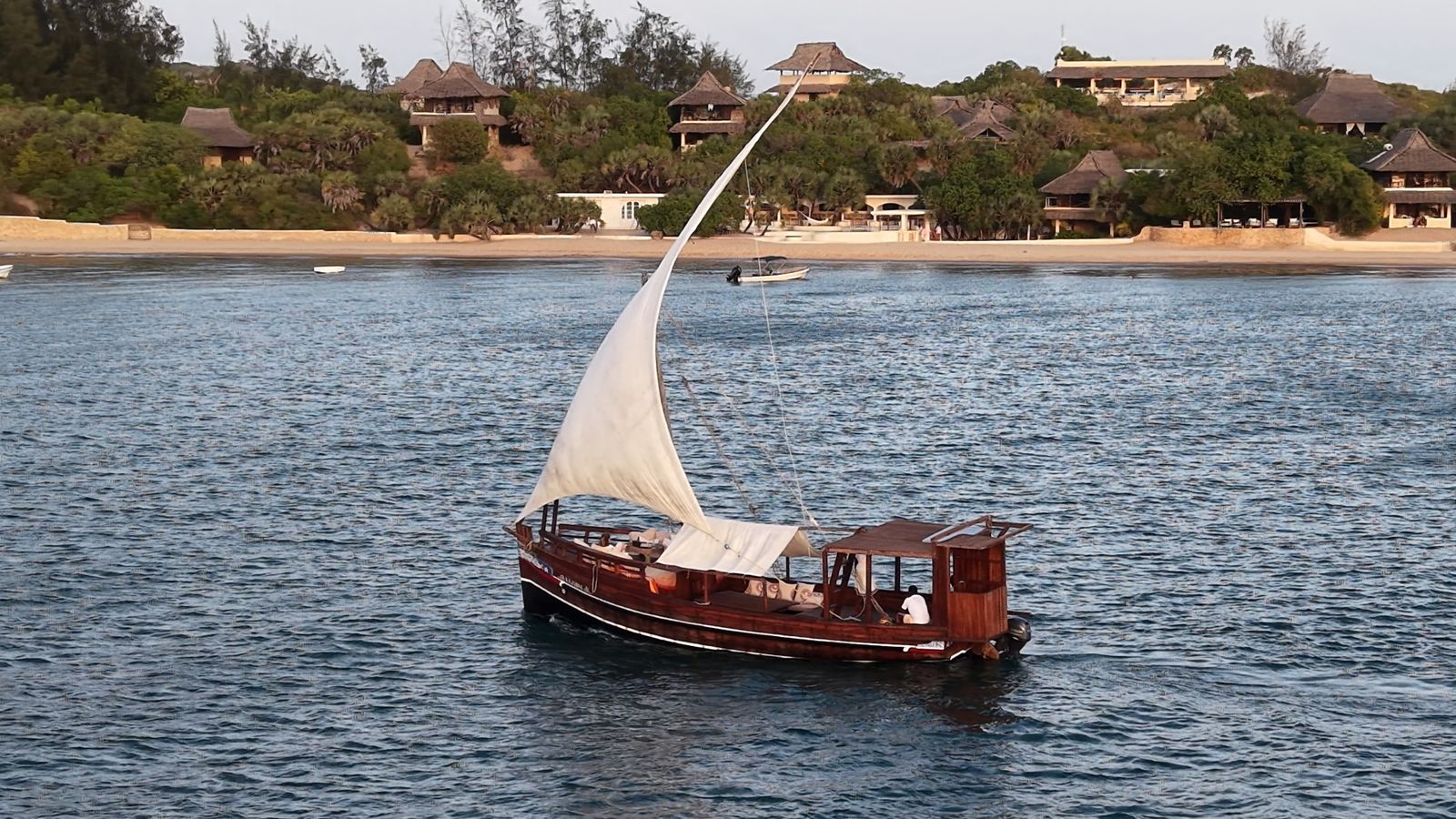 The dhow at sea